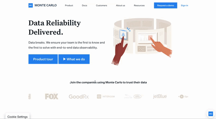 Adding buttons to the hero section as part of WordPress website maintenance & support services