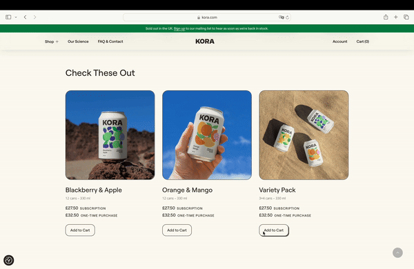 Product recommendations