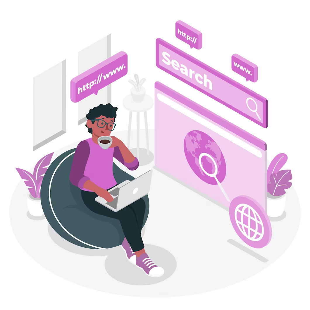Browsing online WordPress site