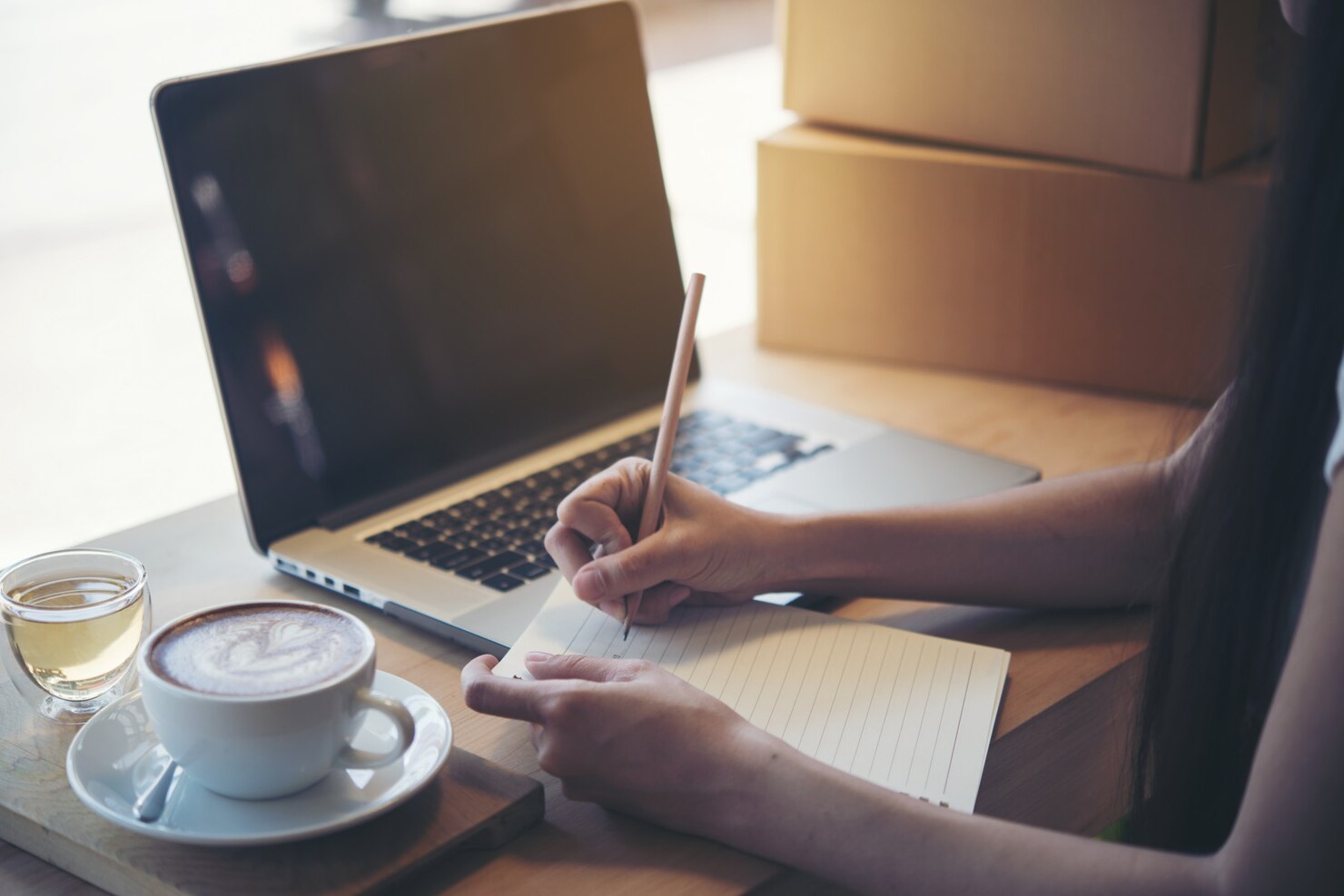 Business person creating a list of all backups stored for her WordPress websites