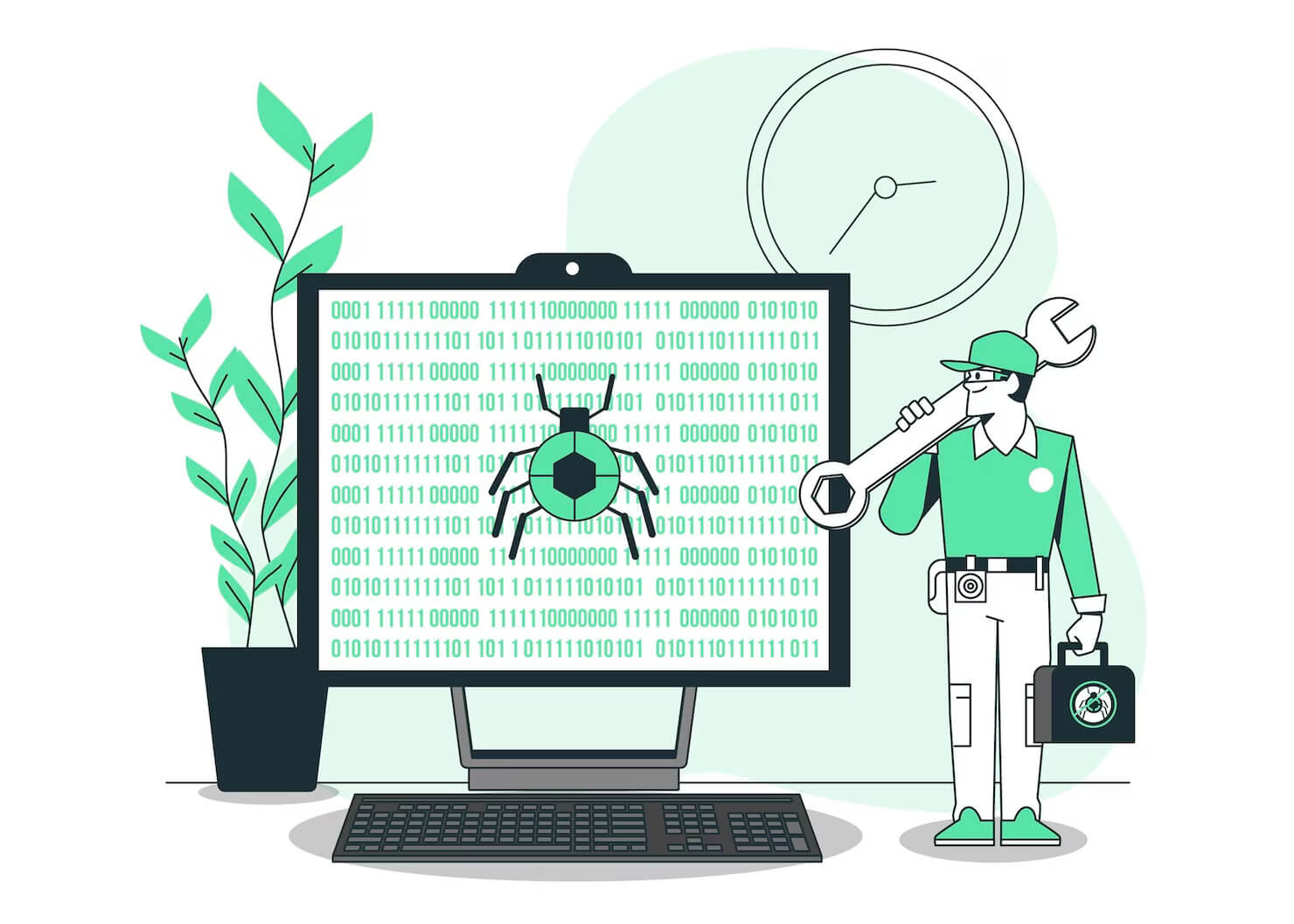 Compromised website with bugs and viruses