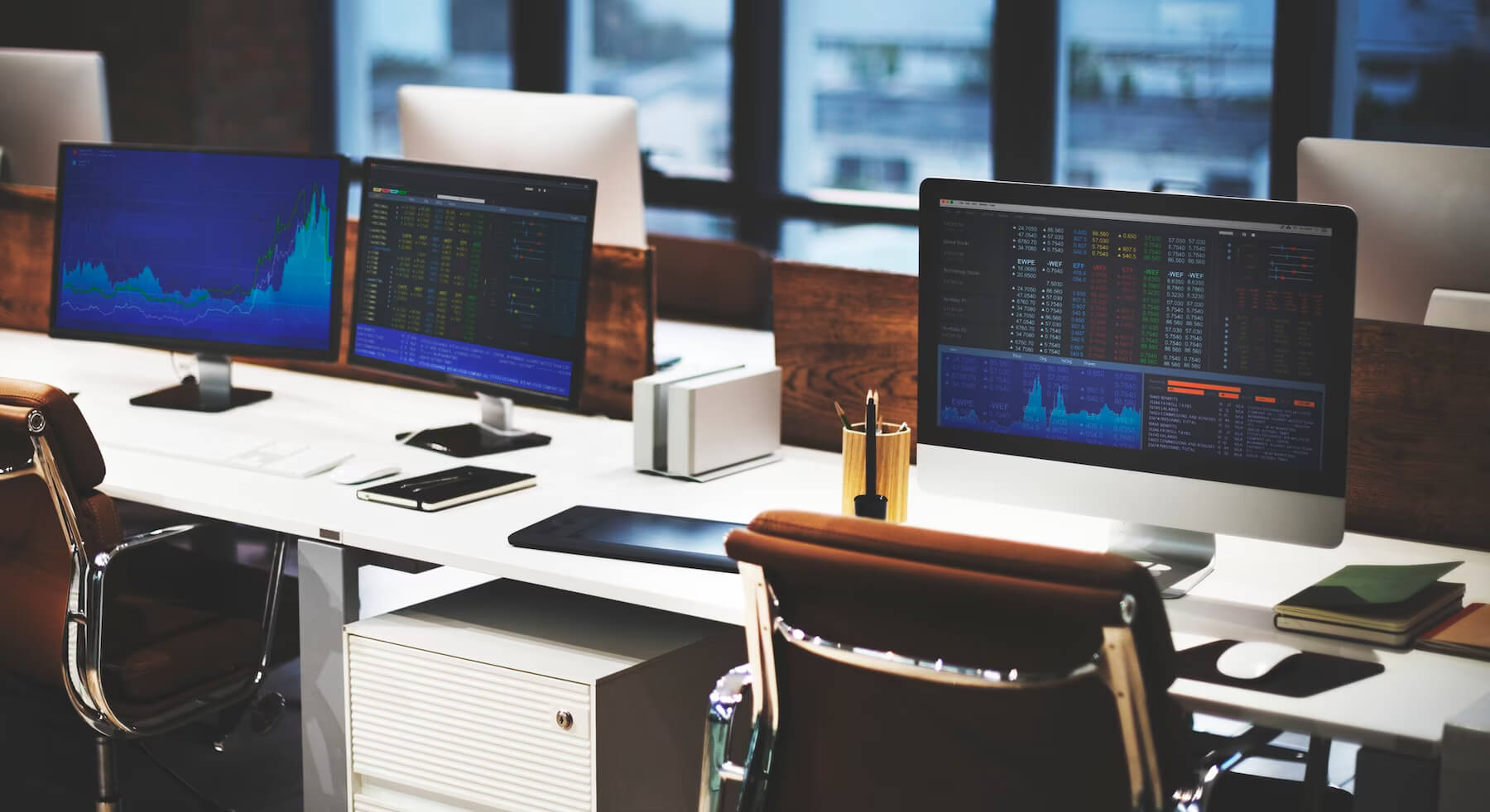 Computer lab set up for professional WordPress development company