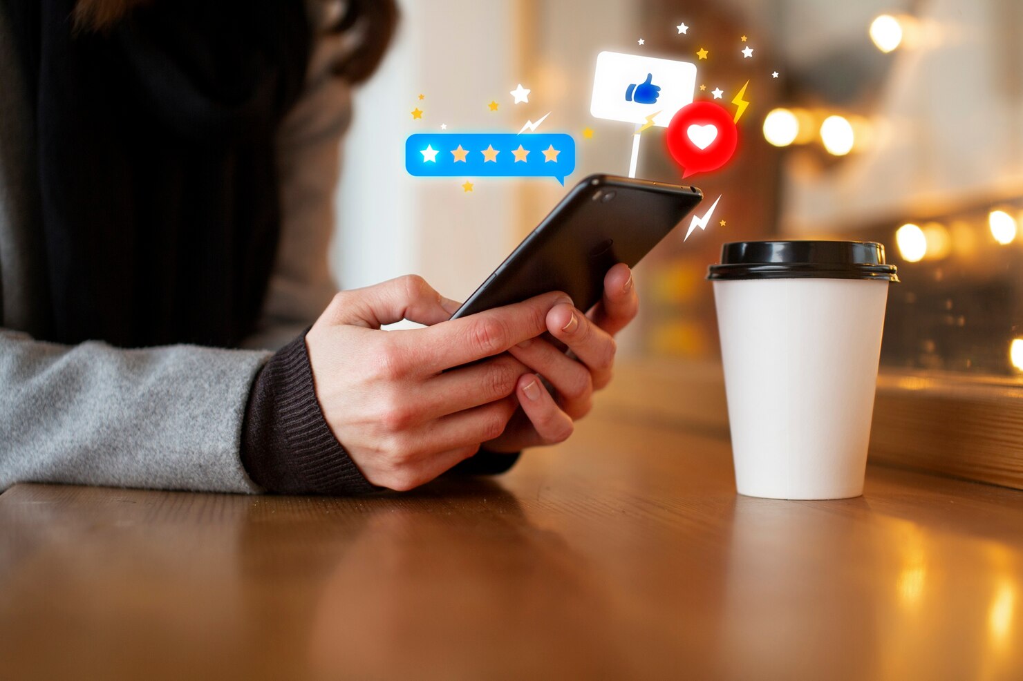 Customer commenting on their experience online. test customer reviews and other social proof during a:b testing in WordPress