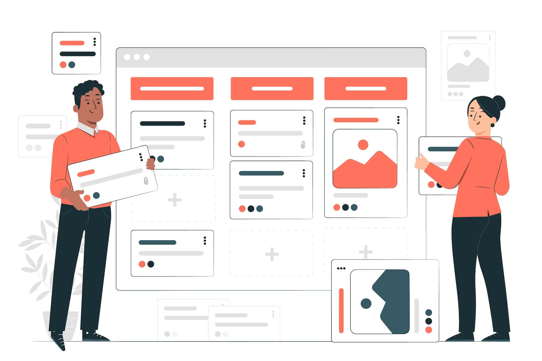 Designing home page on own website