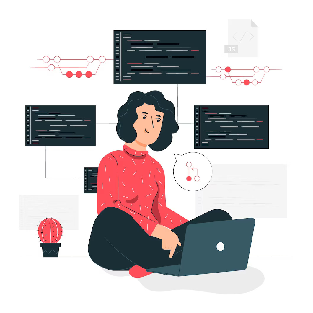 Developer creating a backup for WordPress site