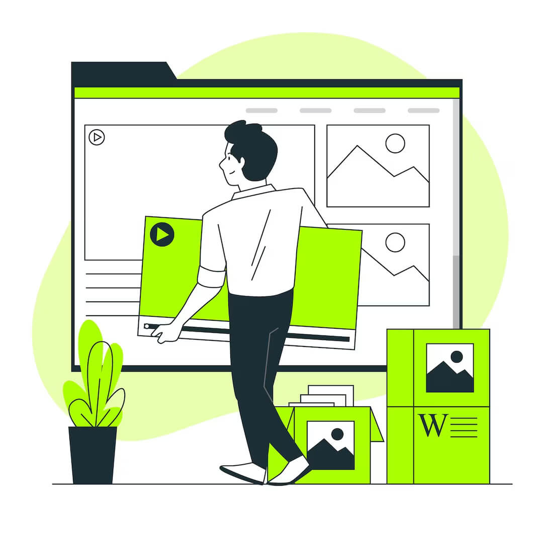 Developer setting custom theme using coding skills for WordPress site