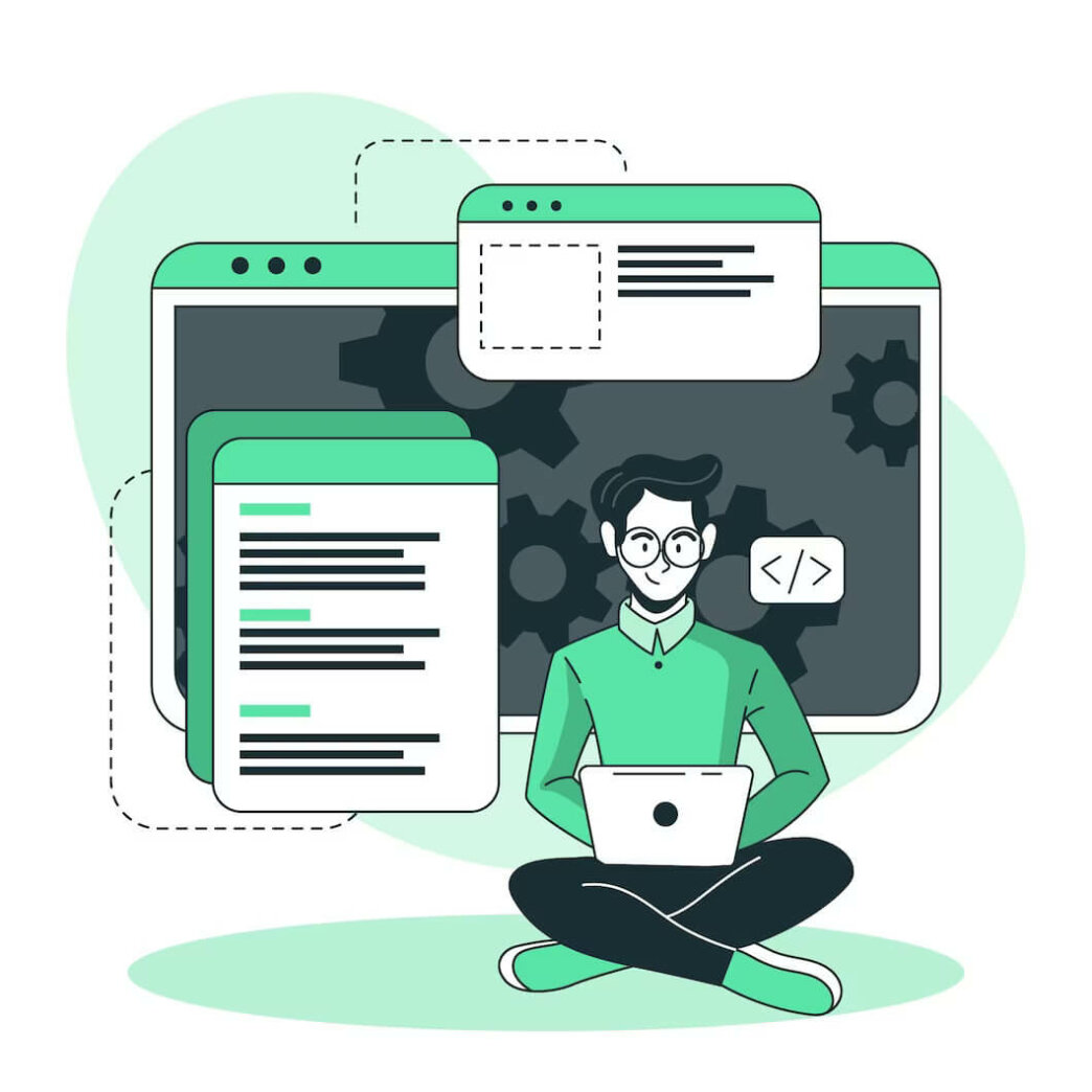 Developer working on WordPress issues that can be resolved with support services