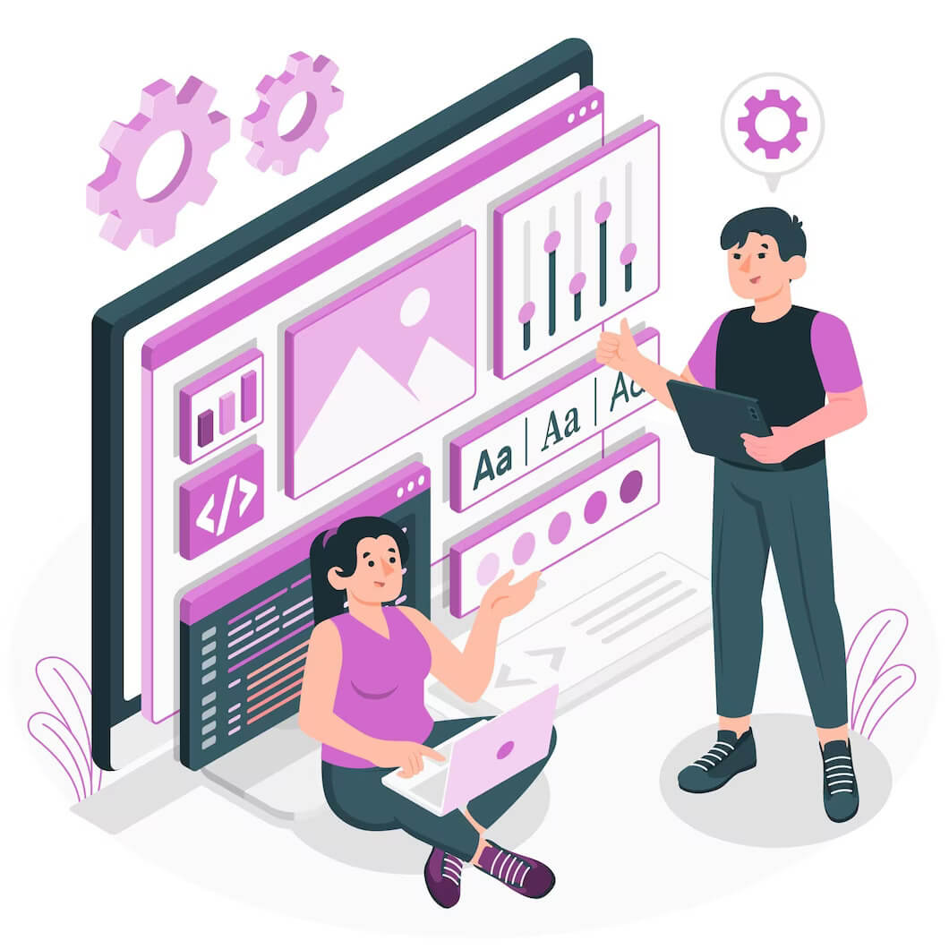 Developers checking wordpress site code