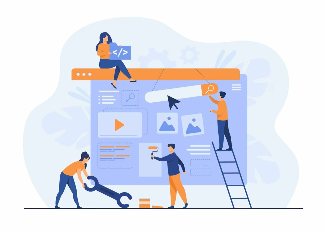 Developers creating a homepage on WordPress for Enterprise