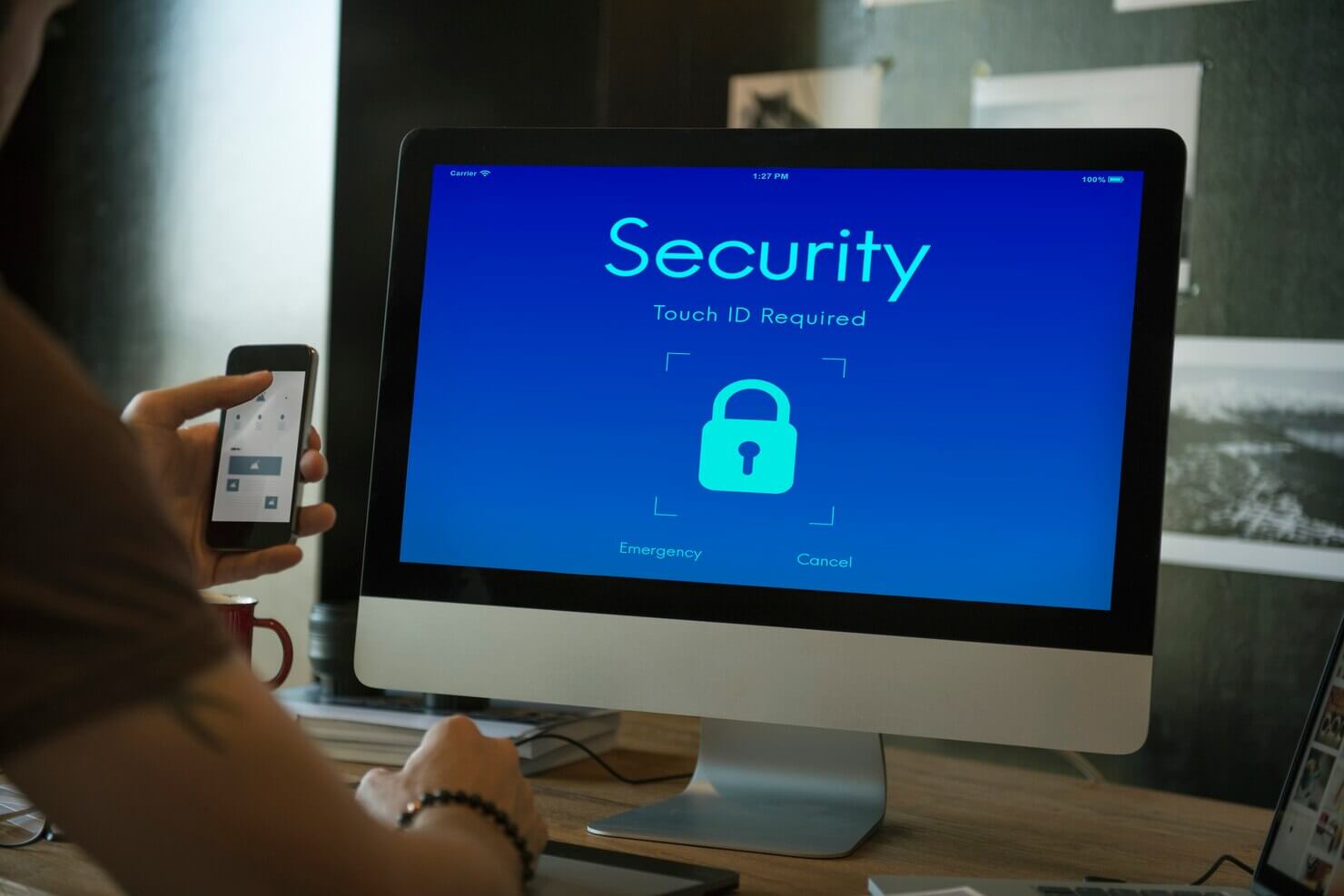 Digital security lockscreen for website