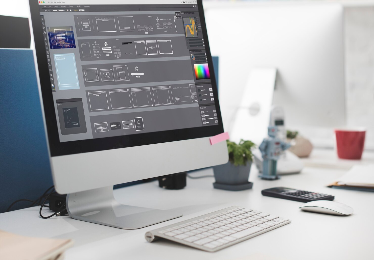 Edit software templates design graphics. Maintaining a consistent look during the design process