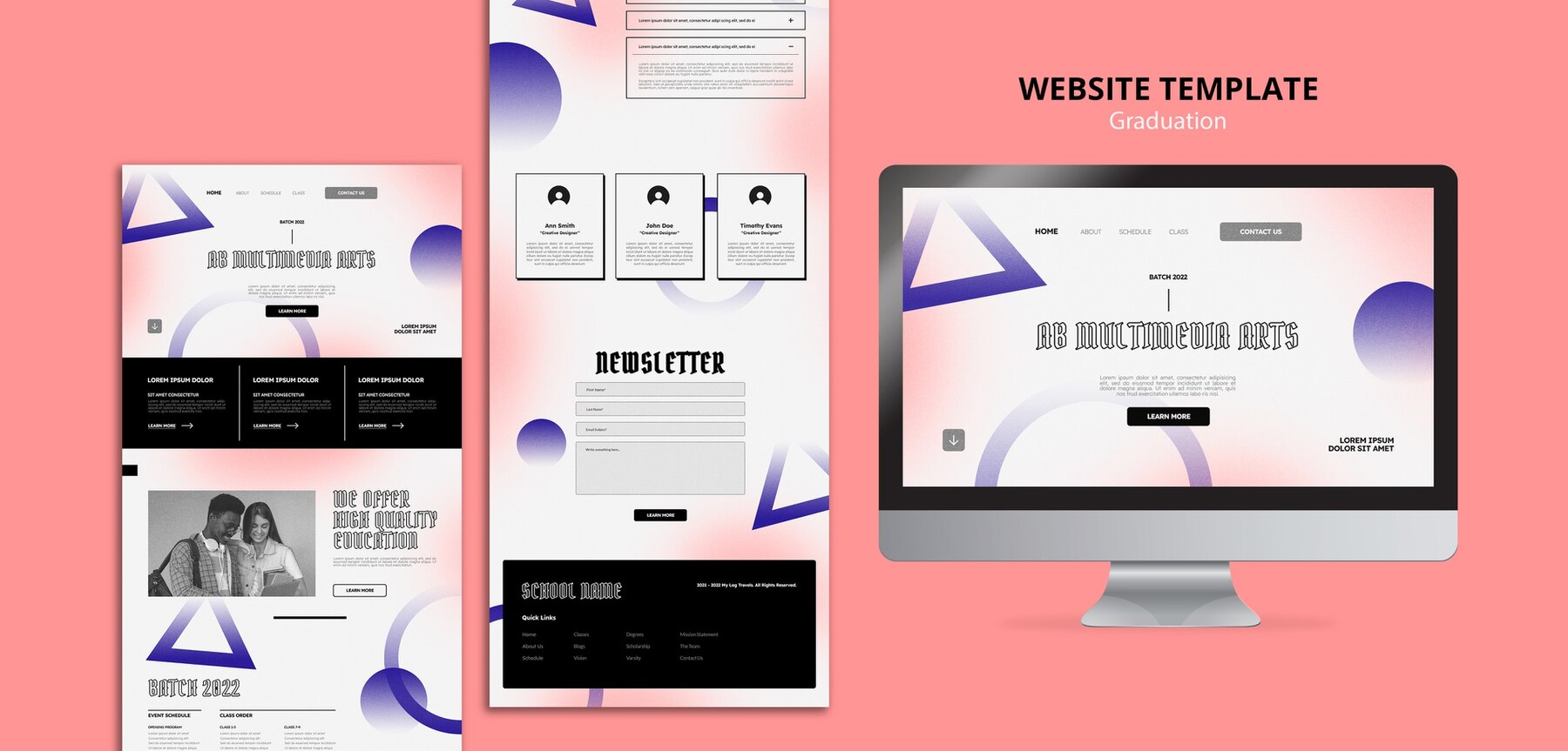 Figma design web template for web pages on WordPress websites. It's visually appealing and can be re-created using Gutenberg blocks