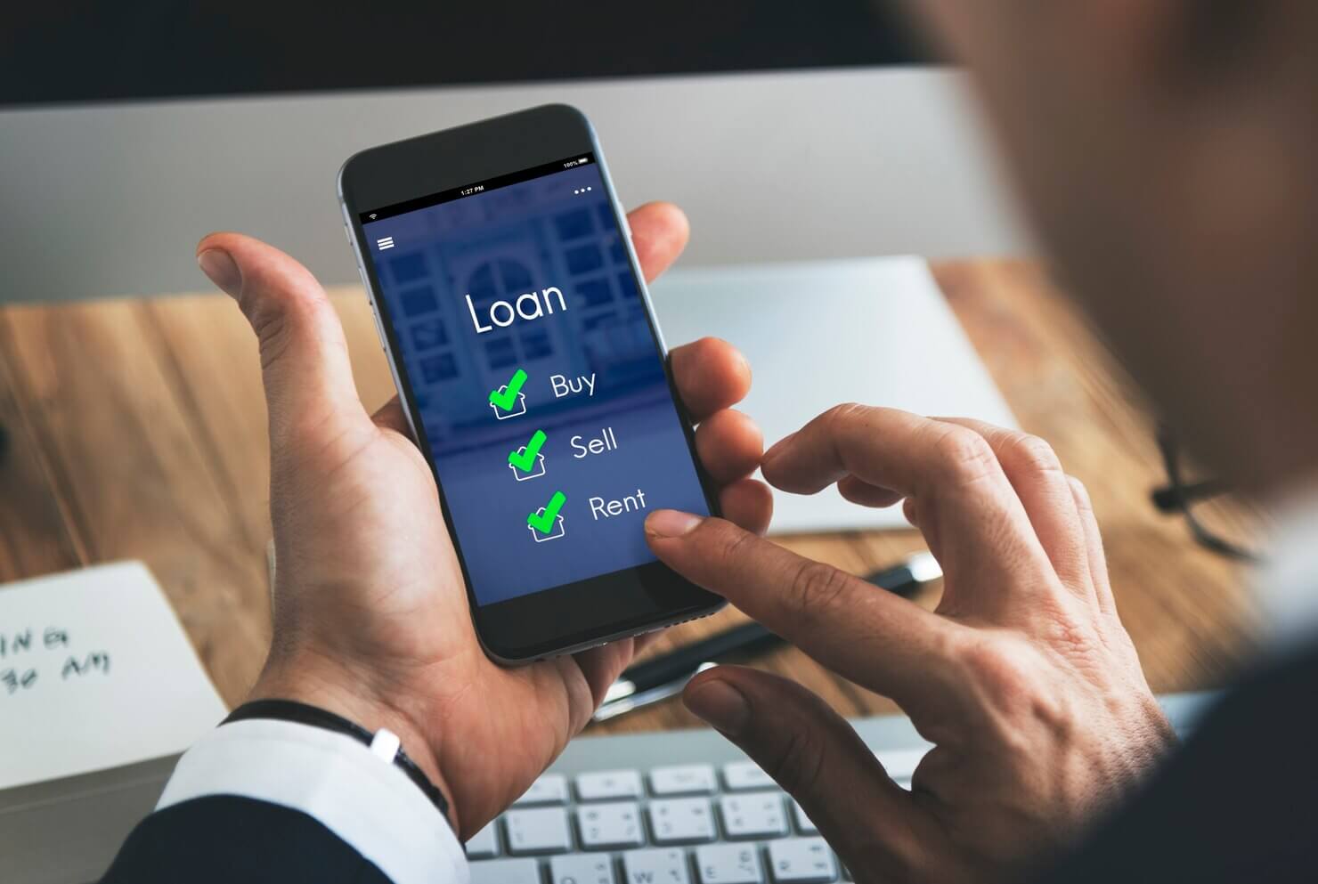 Financial loan website optimized for finance website