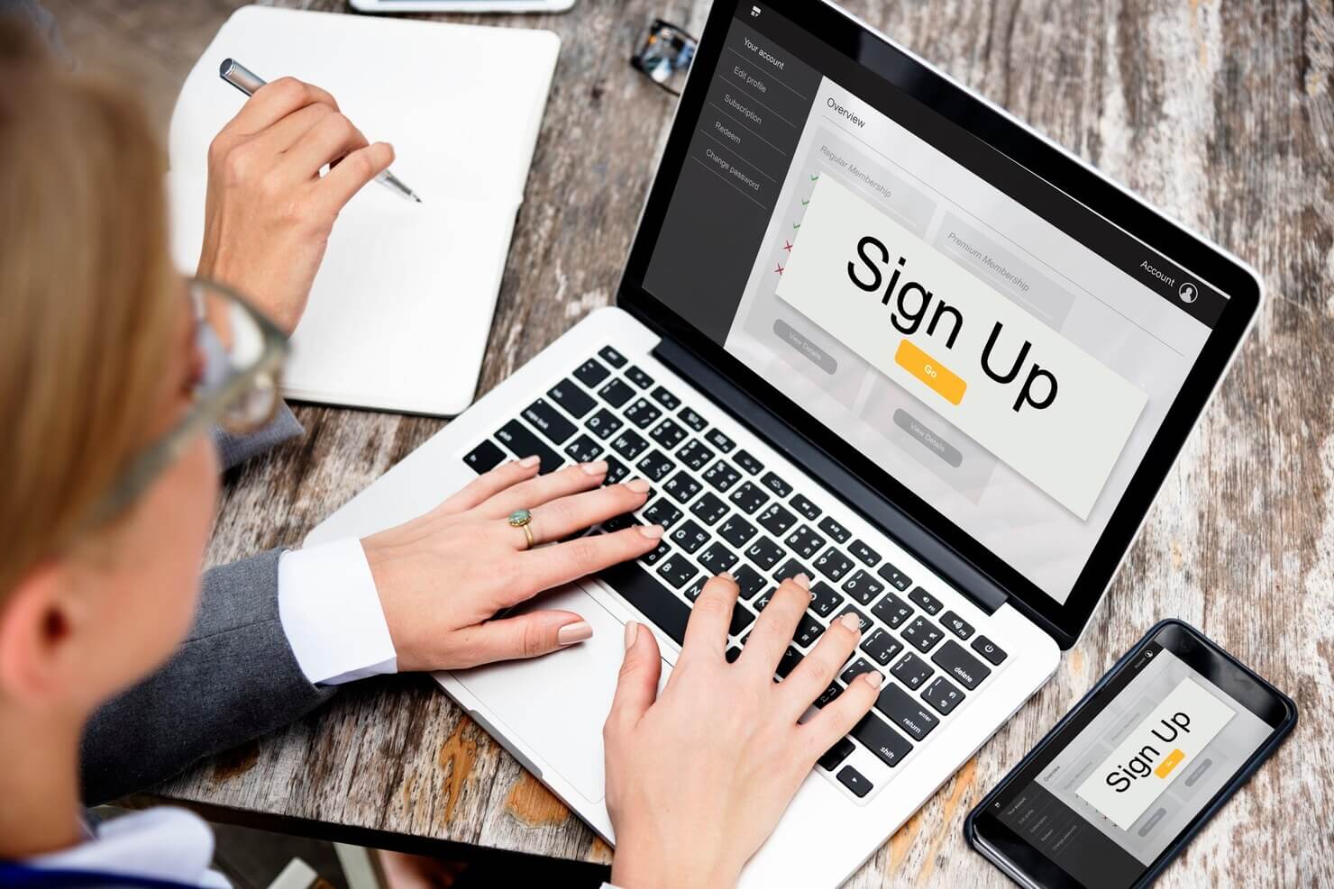 Free Trial membership for lead generation on WordPress site for marketing firm