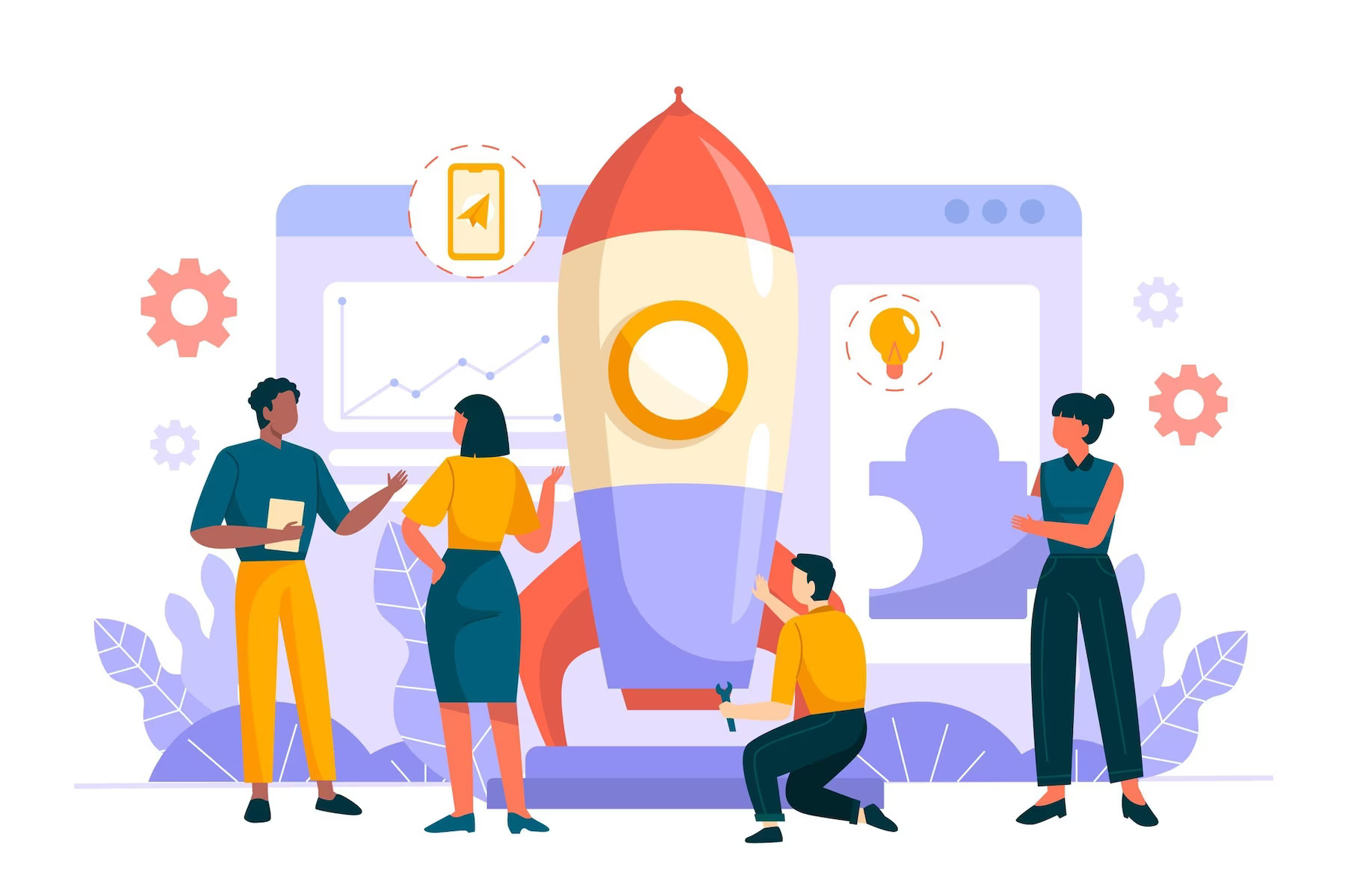 Group of programmers optimizing website