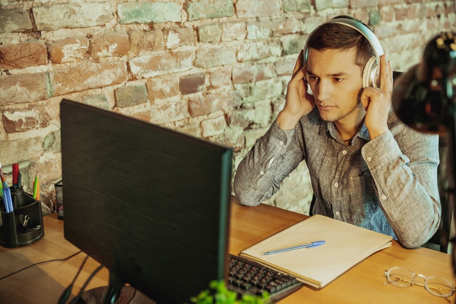 Man working from home on WooCommerce support