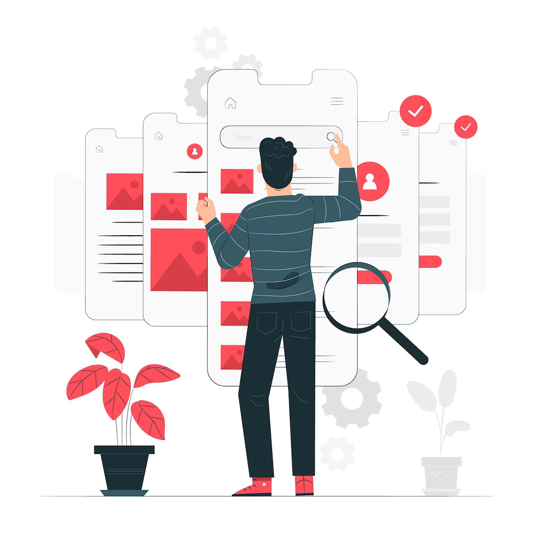 Mobile device testing various WordPress sites