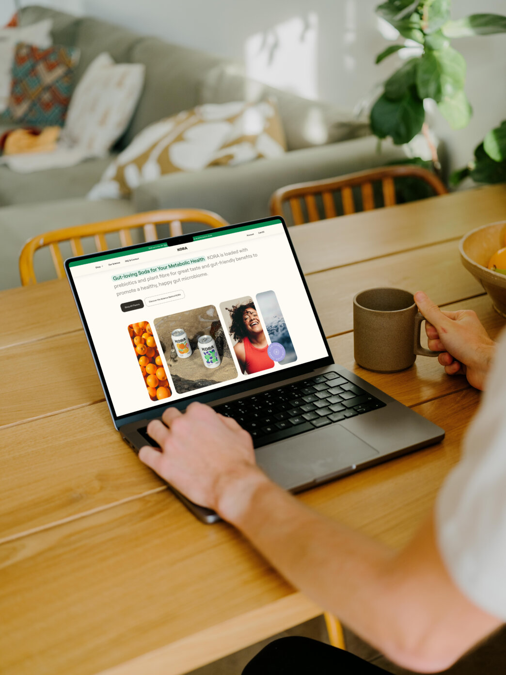 Kora homepage mockups