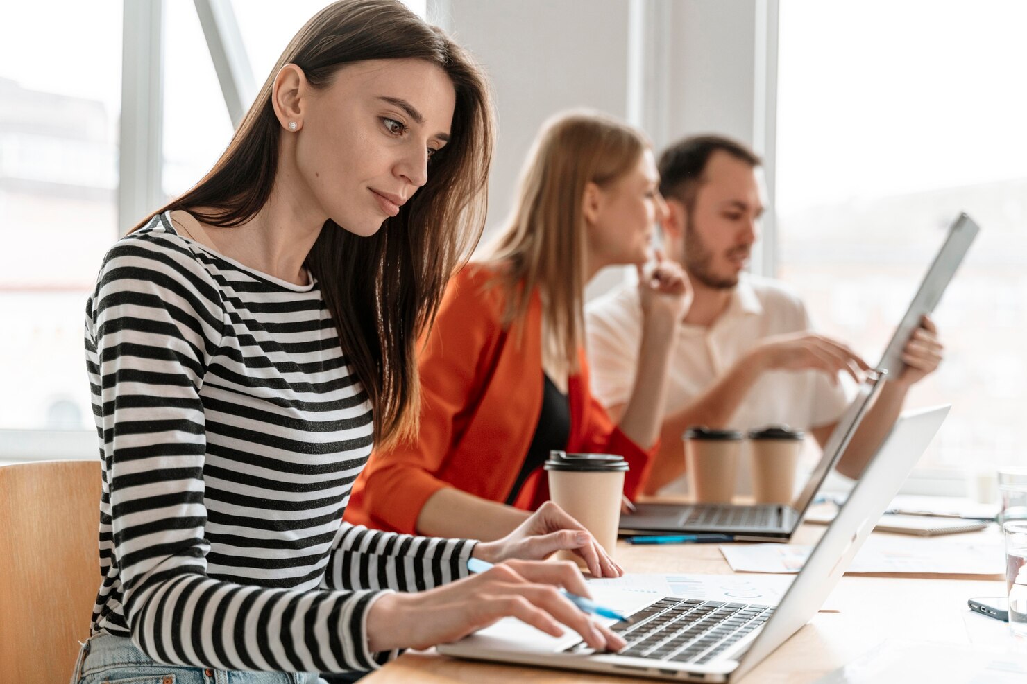 Outsourcing advantage - remote teams working with existing team in office