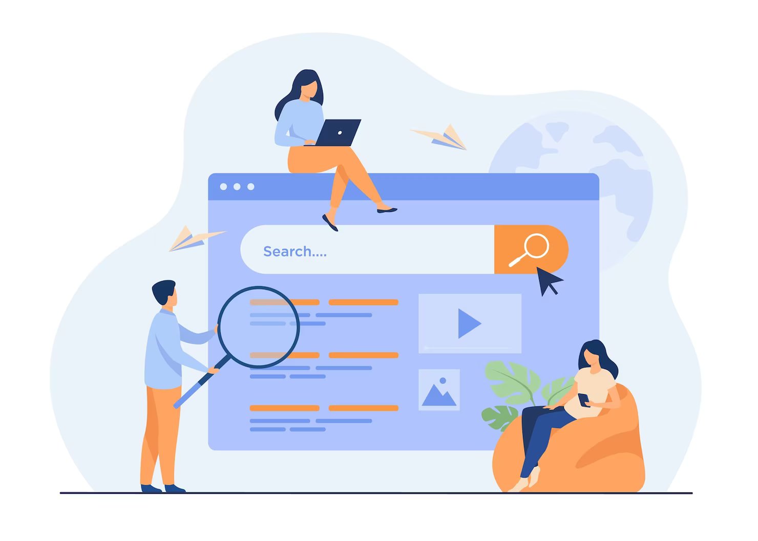 People using search box for query what are the benefits of WordPress for enterprise