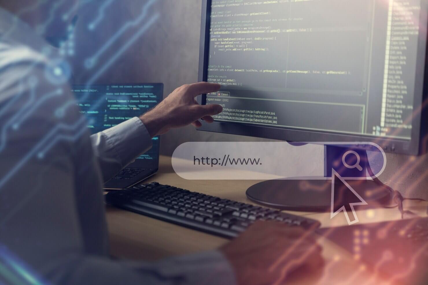 Programming background with html. Setting up features of automated WordPress backups