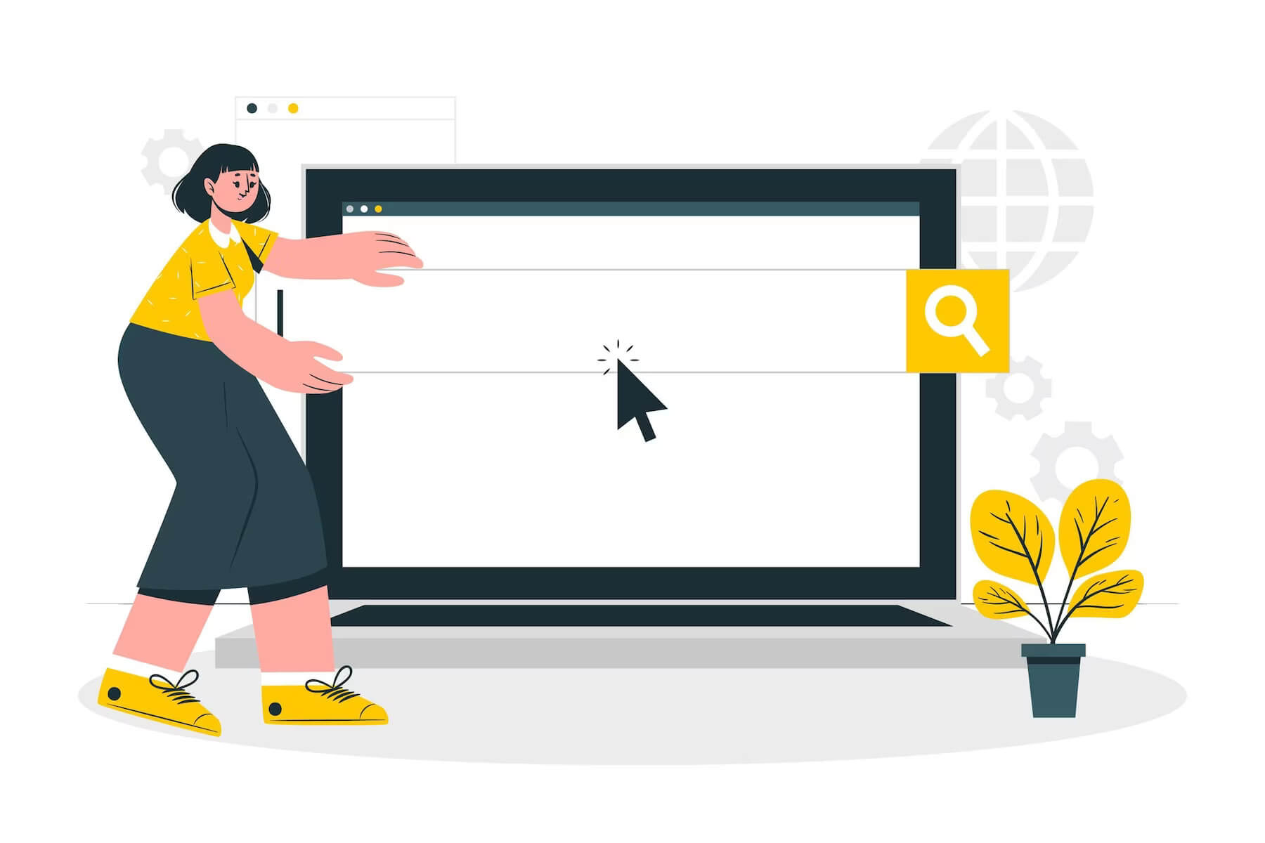 Search bar on a website