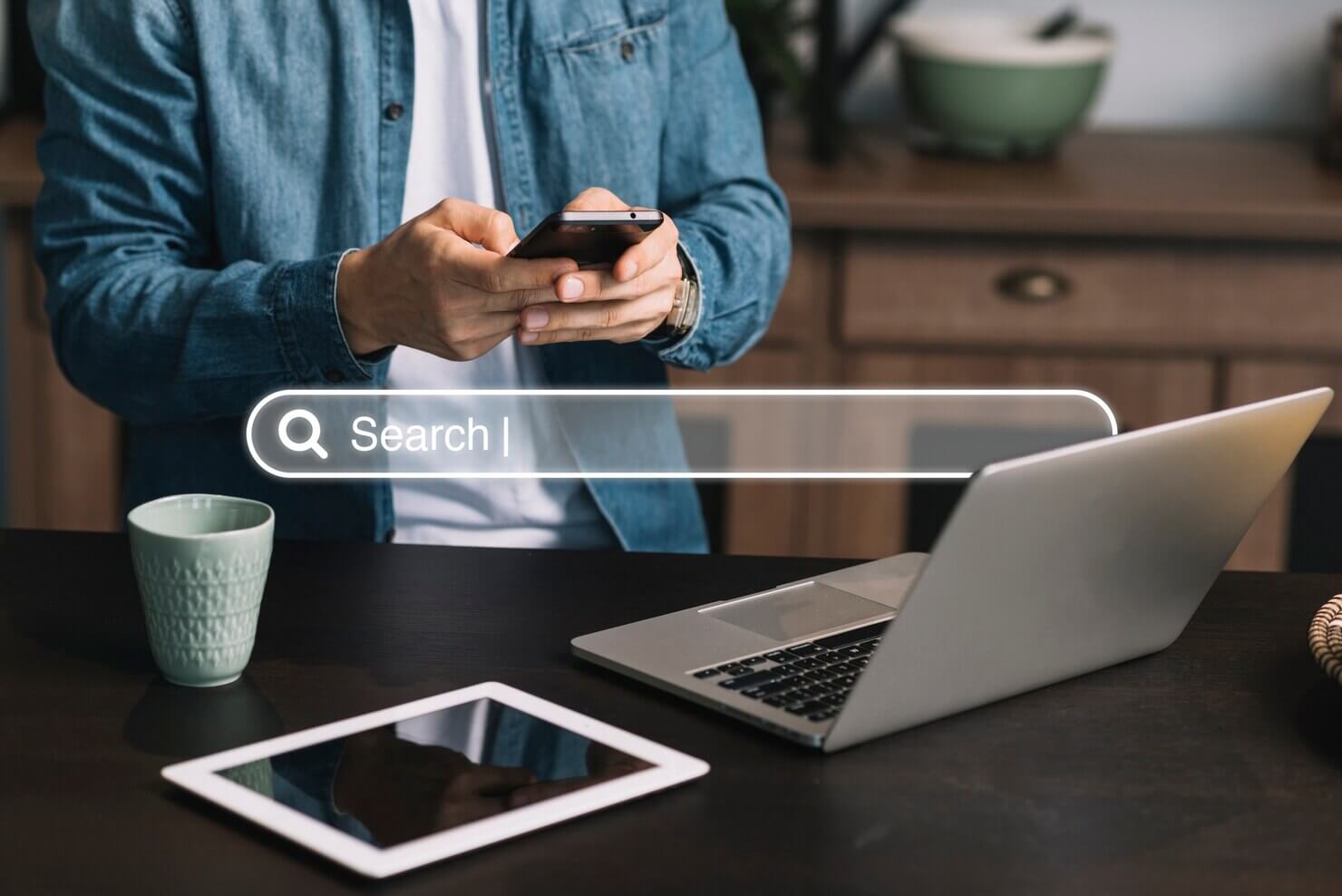 Search bar to find related links on website for better SEO