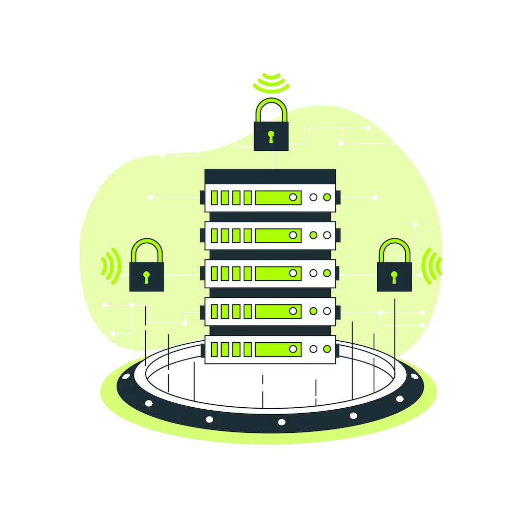 Secure server and optimizing database