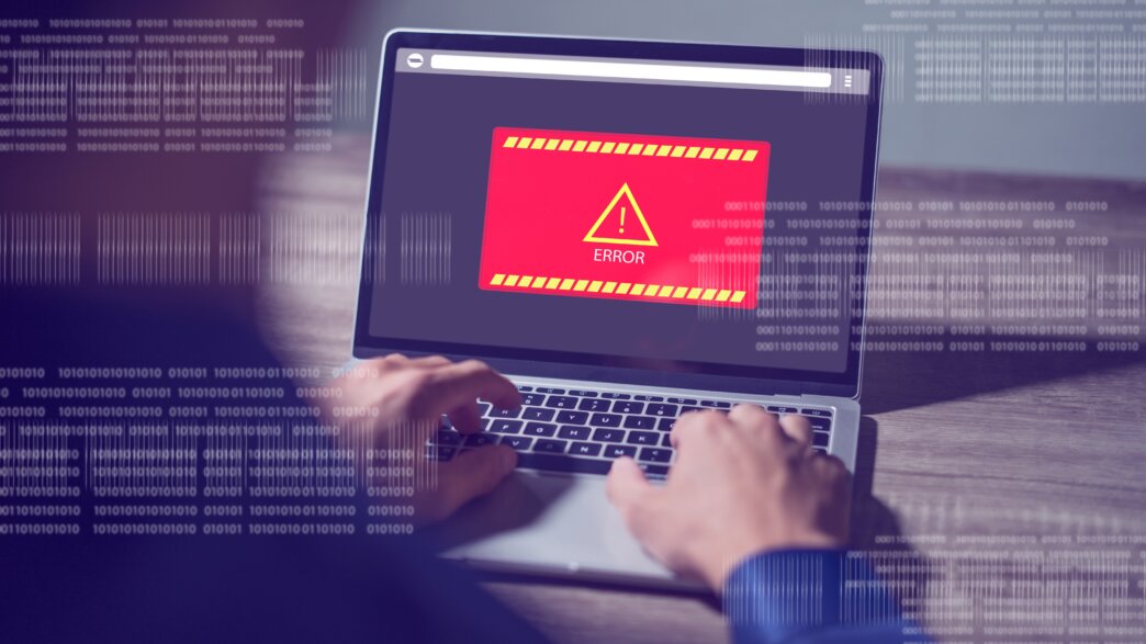 Spam in WordPress popping up on laptop screen