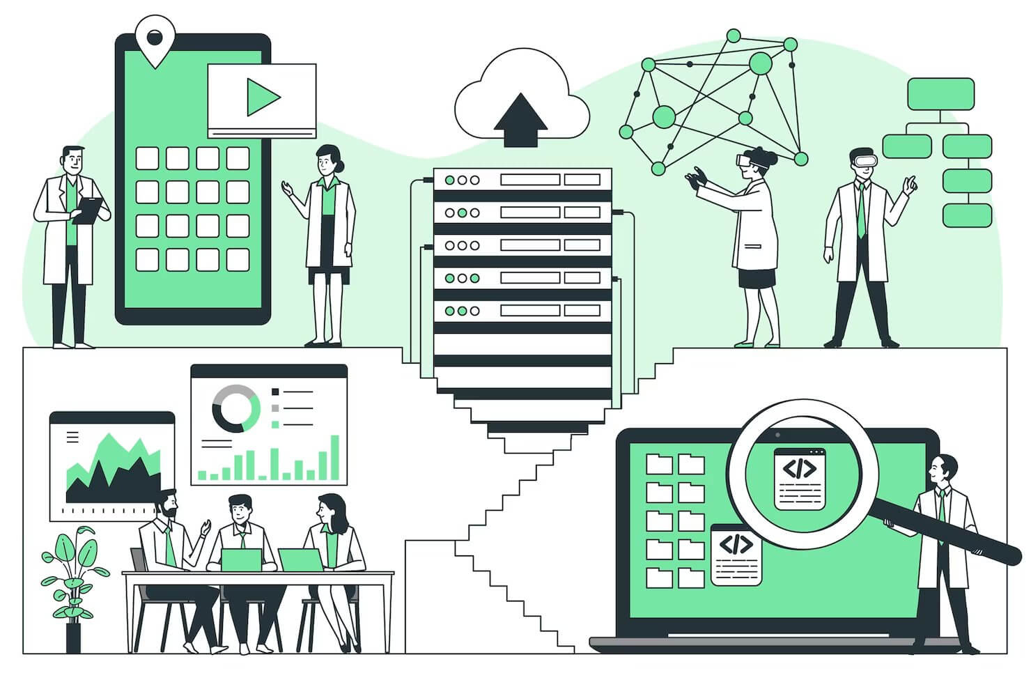Tech company choosing the right web hosting provider for their wordpress site as part of WordPress issues that can be resolved with support services