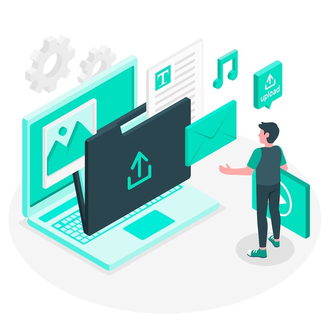 Uploading site's files to new web host with the help of a backup plugin