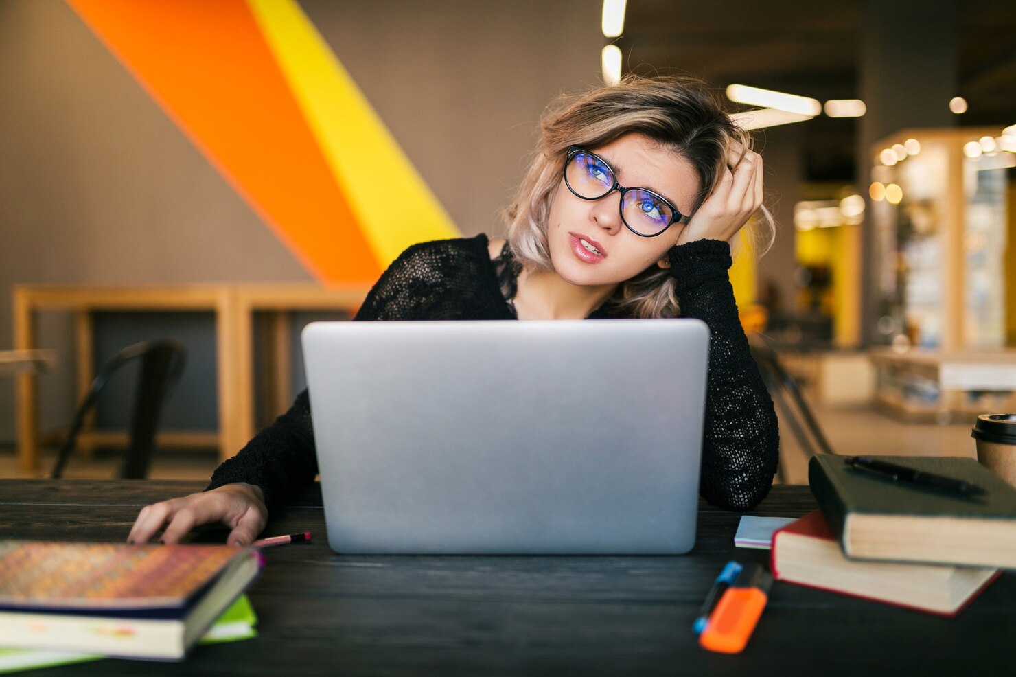 Woman looking through slow eCommerce sites and getting frustrated. She cannot order the product she wants because the site is too slow