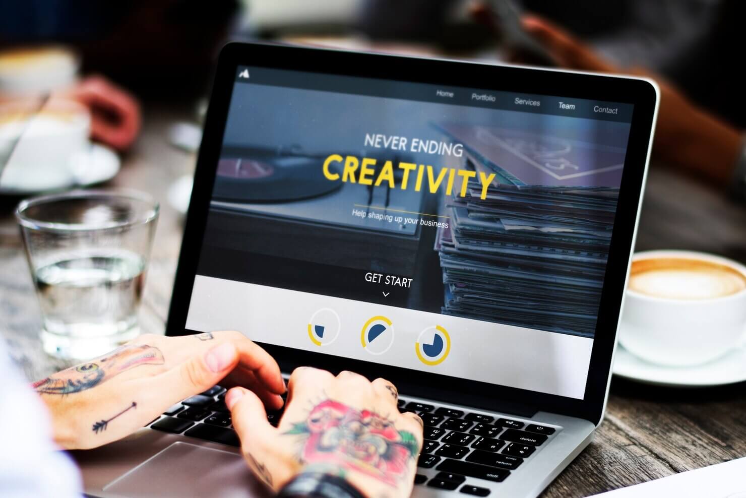 Woman using laptop to optimization landing page for paid traffic