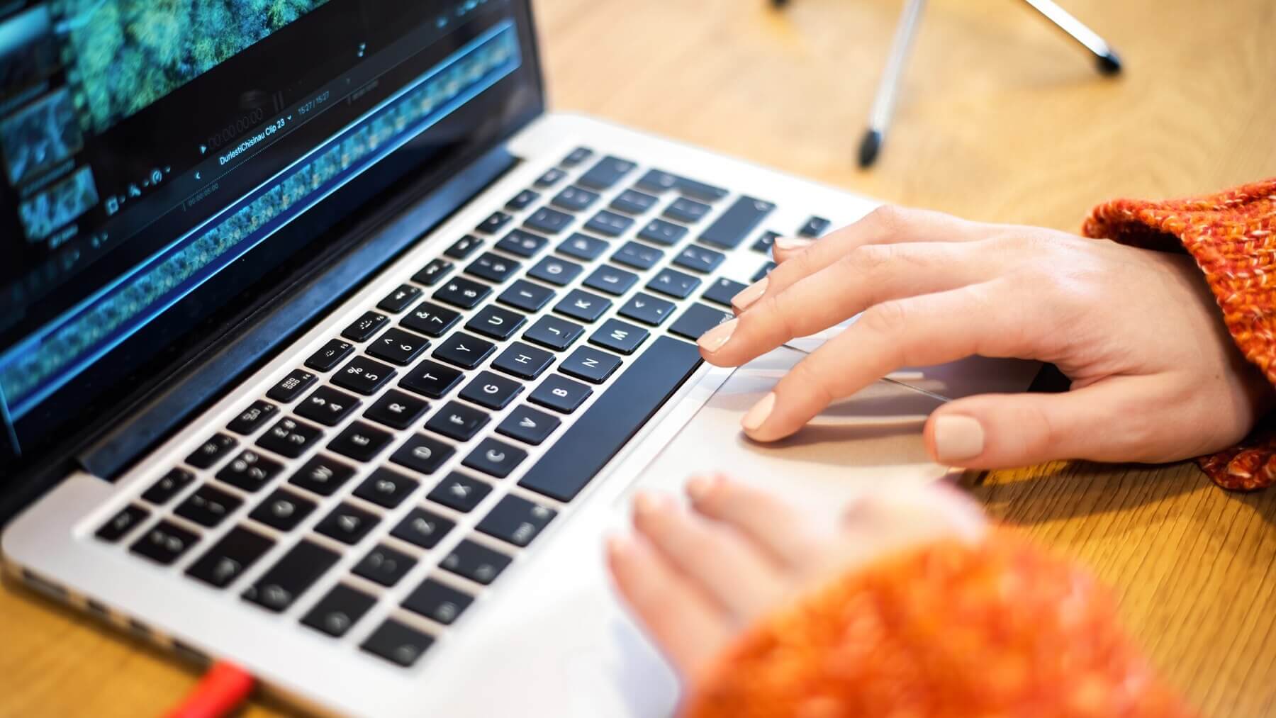 Woman working on her laptop Web 3.0 for WordPress websites