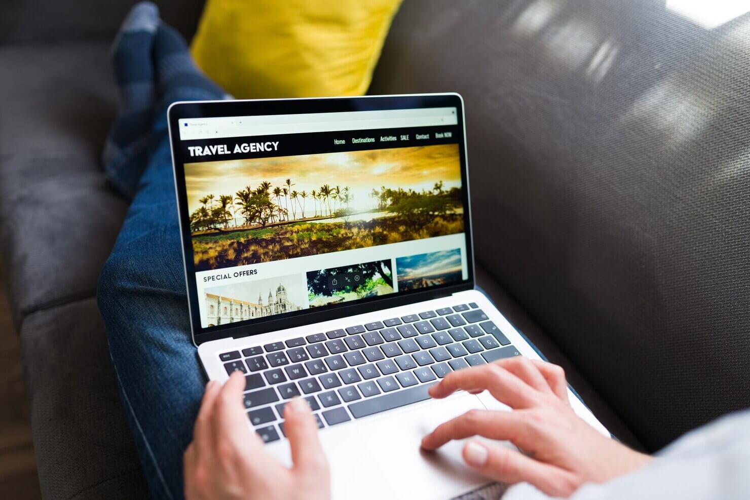 WordPress used in hospitality industry. Travel agency site built on WordPress