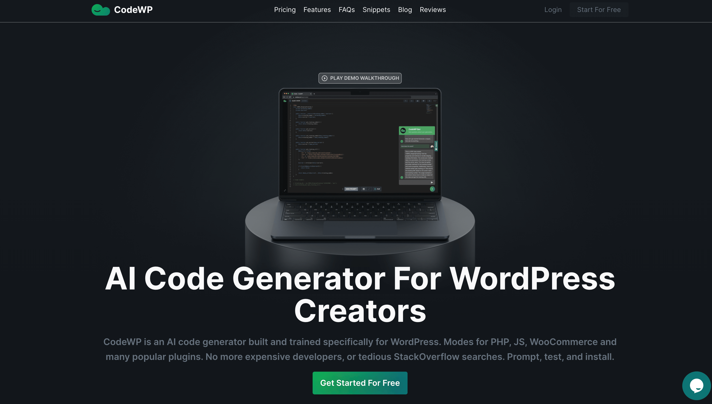CodeWP plugin