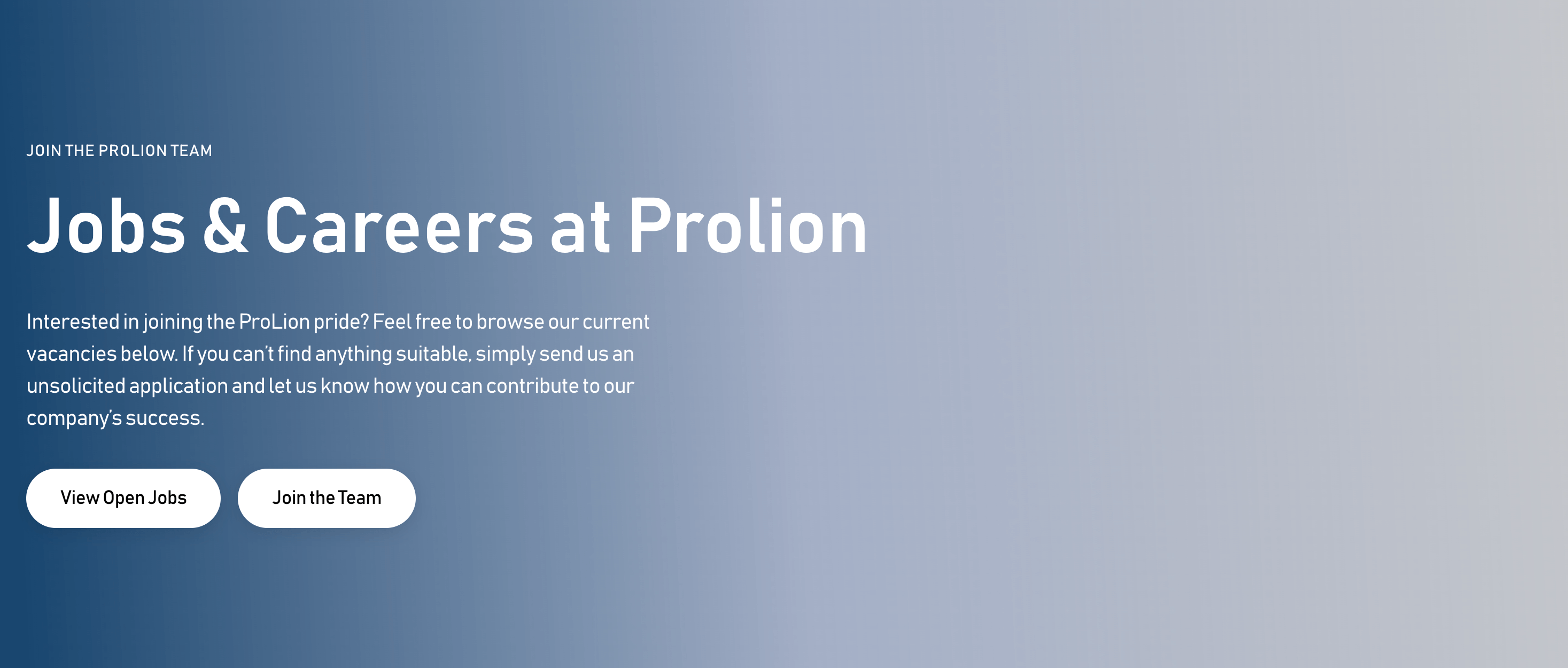 Hero section for jobs & careers landing page