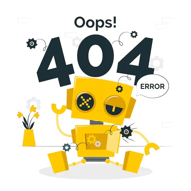 Oops! 404 error with a broken
