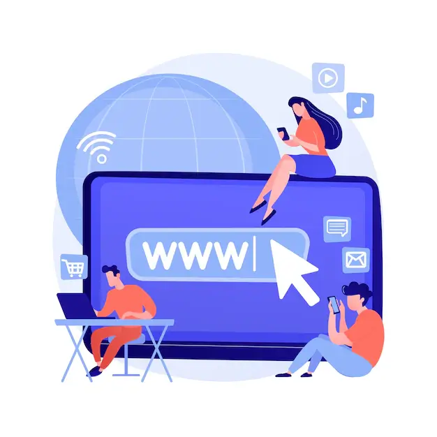 Website users using WordPress website on various devices